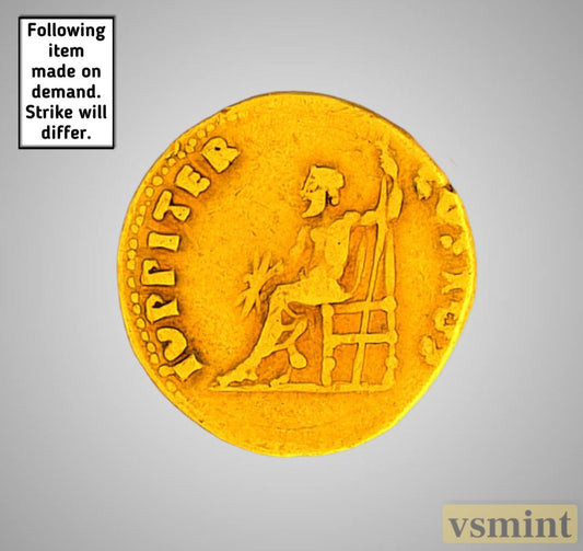 Aureus of Emperor Nero, 24 Karat Gold (0.9999 pure) Restrike