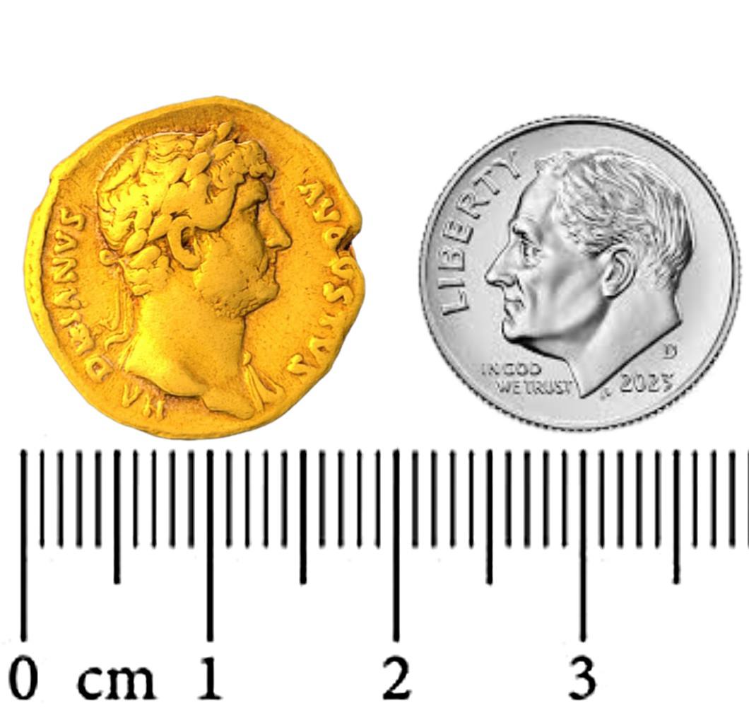 AV Aureus Hadrian Roman Empire 117-138 AD 24k Gold Restrike