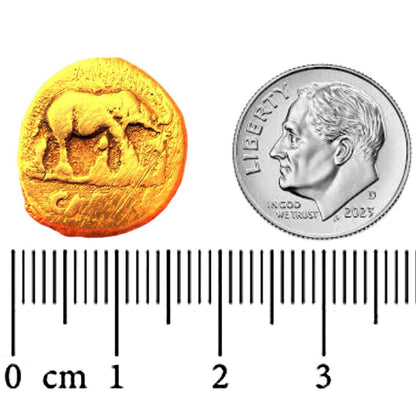 Julius Caesar "Elephant" Legion Aureus Restrike 24K Solid Gold