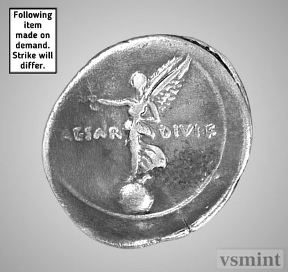 Octavian Augustus AR Roman Denarius Coin Solid Silver Restrike