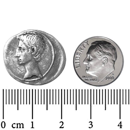 Octavian Augustus AR Roman Denarius Coin Solid Silver Restrike