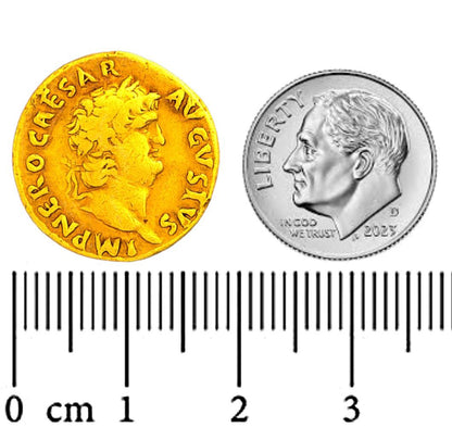 Aureus of Emperor Nero, 24 Karat Gold (0.9999 pure) Restrike