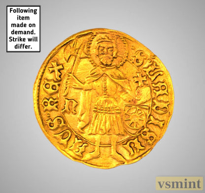 Hungary Matthias Corvinus Gulden 1458-1490 24k Gold Restrike