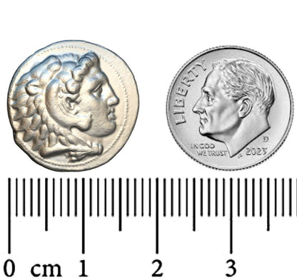 Alexander the Great AR Drachm Ancient Greek High Relief 0.999 Silver Restrike