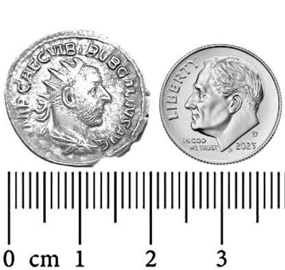 Treboniano Galo Antonianian Roman Coin (0.999 Silver) Restrike